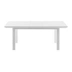 71" White Solid Wood Dining Table
