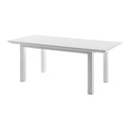 71" White Solid Wood Dining Table