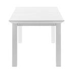 71" White Solid Wood Dining Table