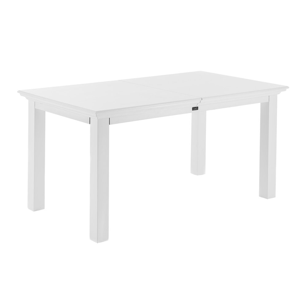 71" White Solid Wood Dining Table