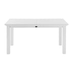 71" White Solid Wood Dining Table