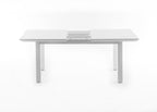 71" White Solid Wood Dining Table