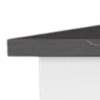 41" Dark Brown and White Wood Kitchen Island Set With Storage