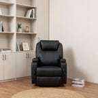 33" Black Power Heated Massage Lift Assist Recliner
