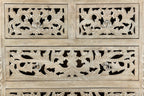 35" White Solid Wood Six Drawer Chest