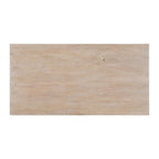 51" White Solid Wood Distressed Coffee Table