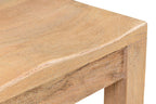 Set of Two Brown Solid Wood Ladder Back Dining Side Chairs