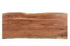 69" Brown Live Edge Solid Wood Writing Desk With Four Drawers