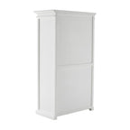 43" Off White Solid Wood Two Drawer