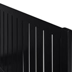 Black Solid Wood Queen Bed Frame
