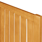 Natural Shiplap Texture Solid Wood Queen Bed Frame