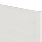 White Shiplap Texture Solid Wood Queen Bed Frame