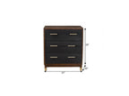 62" Brown And Black Solid Wood Seven Drawer Double Dresser