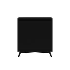 56" Black Solid Wood Seven Drawer Double Dresser