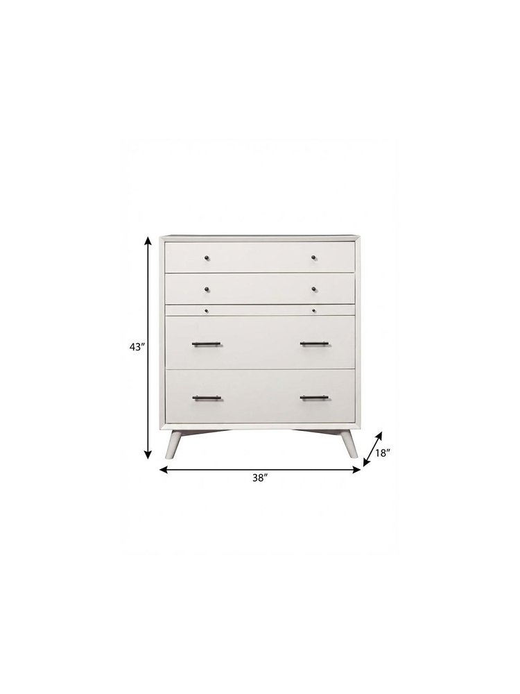 56" White Solid Wood Seven Drawer Double Dresser