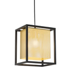 Gold and Black Geometric Metal Ceiling Light