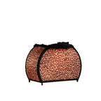 12" Brown and White Funky Leopard Pattern Novelty Table Lamp