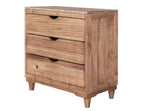 36" Natural Solid Wood Three Drawer Dresser