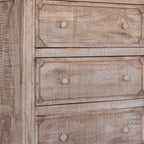 70" Natural Solid Wood Six Drawer Double Dresser