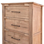 36" Natural Solid Wood Four Drawer Dresser