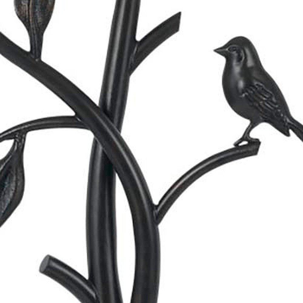 29" Black Birds On Branches Table Lamp With Empire Shade