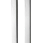 26" Nickel Metal Two Light Desk USB Table Lamp With White Novelty Shade