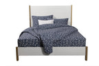 Gold And White Wood Queen Bed Frame