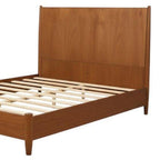 Brown Solid Wood Queen Bed Frame