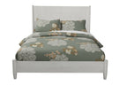 Gray Solid Wood Queen Bed Frame