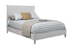 Gray Solid Wood King Bed Frame