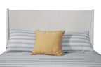 Gray Solid Wood King Bed Frame