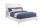 White Solid Wood Queen Bed Frame