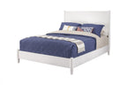 White Solid Wood Queen Bed Frame