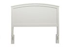 White Solid Wood King Bed Frame