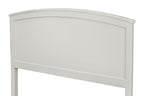 White Solid Wood King Bed Frame