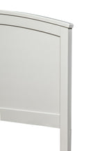 White Solid Wood King Bed Frame