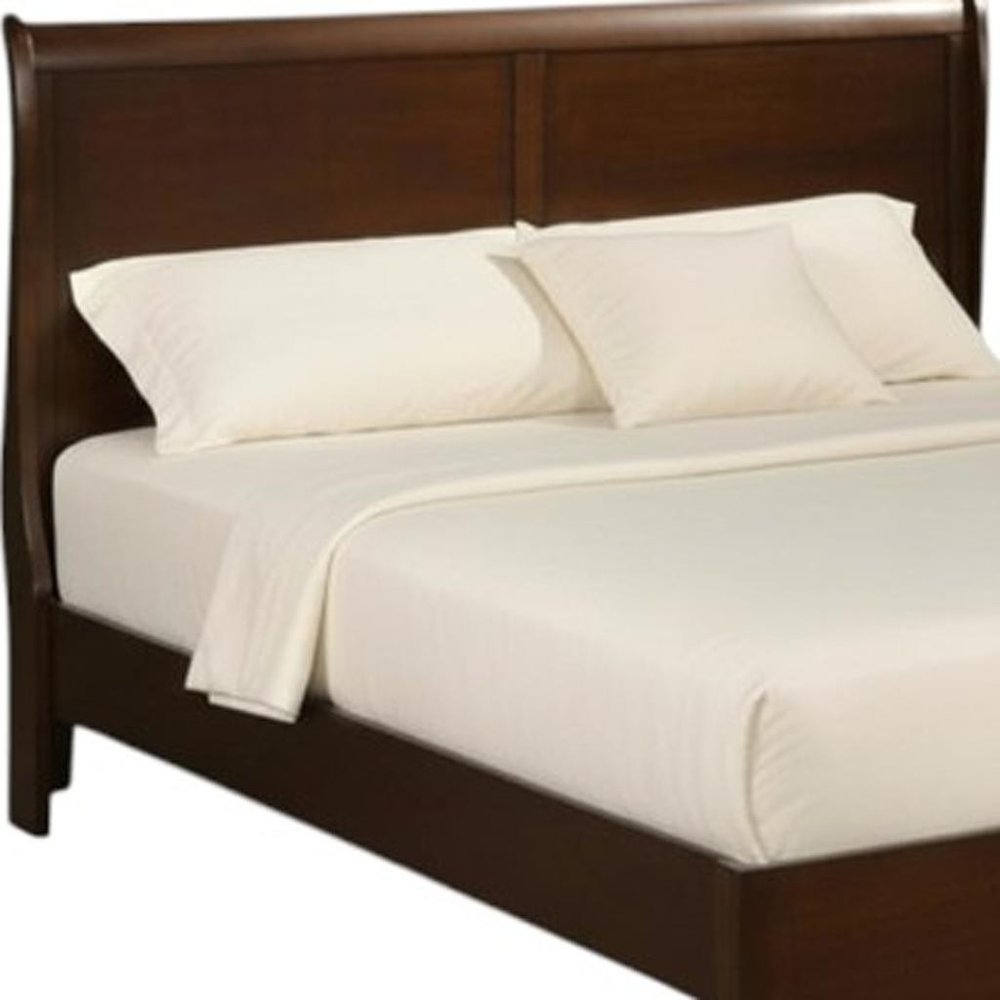 Brown Wood California King Bed Frame