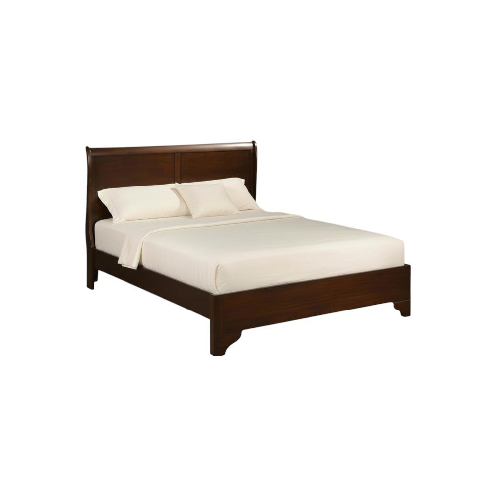 Brown Wood California King Bed Frame