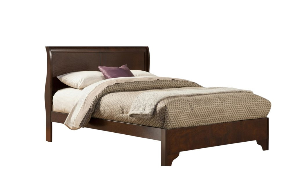 Brown Wood California King Bed Frame