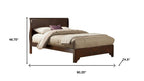 Brown Wood California King Bed Frame