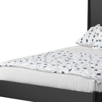 Black Solid Wood Full Bed Frame