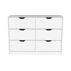 42" White Four Drawer Dresser