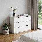 42" White Four Drawer Dresser