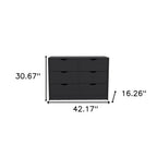 42" White Four Drawer Dresser