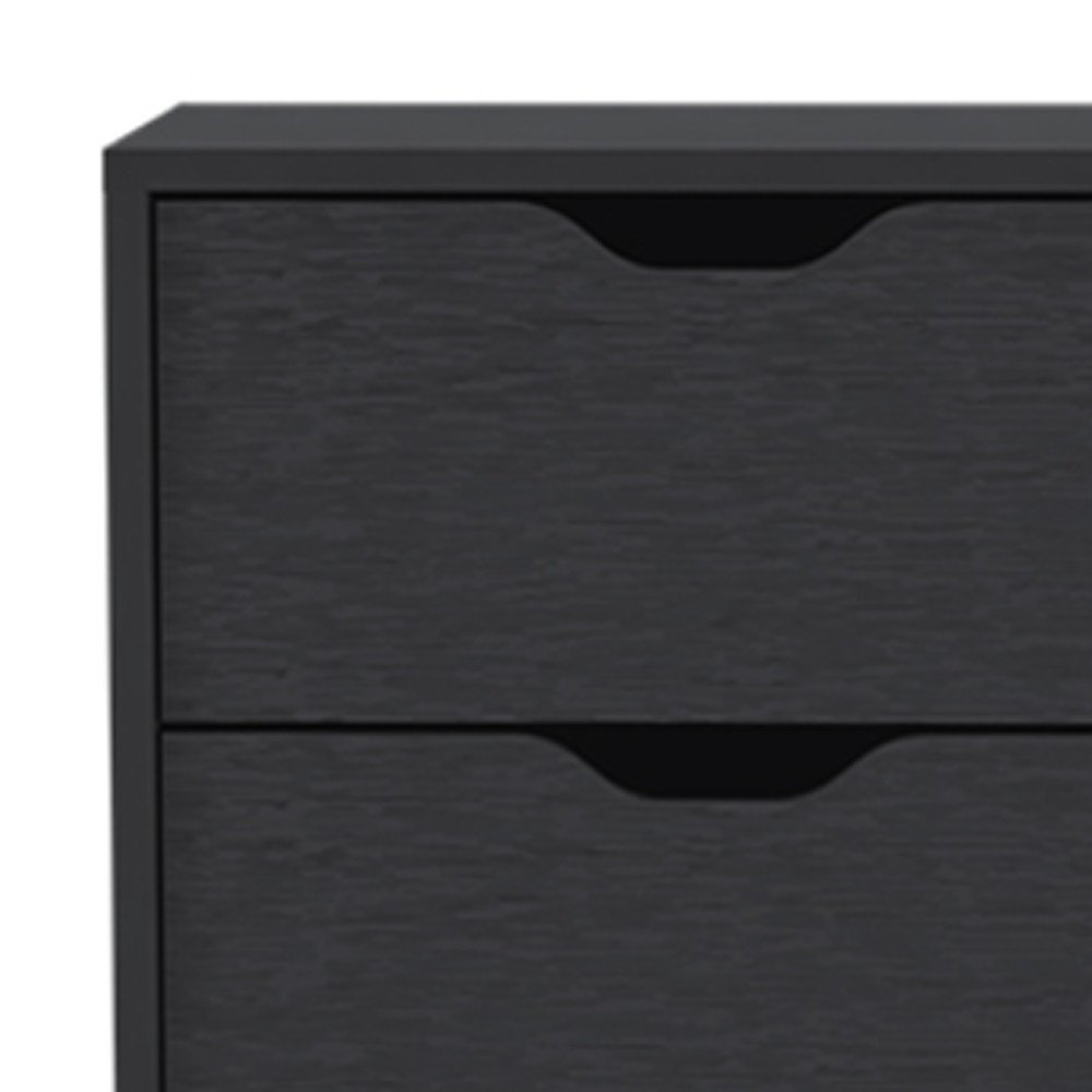 18" White Five Drawer Standard Chest