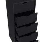 18" White Five Drawer Standard Chest