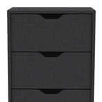 18" White Five Drawer Standard Chest