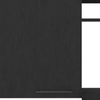 39" Black Wood Wall Mounted Accent Cabinet With Single Door