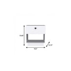 20" White Wood One Drawer Nightstand