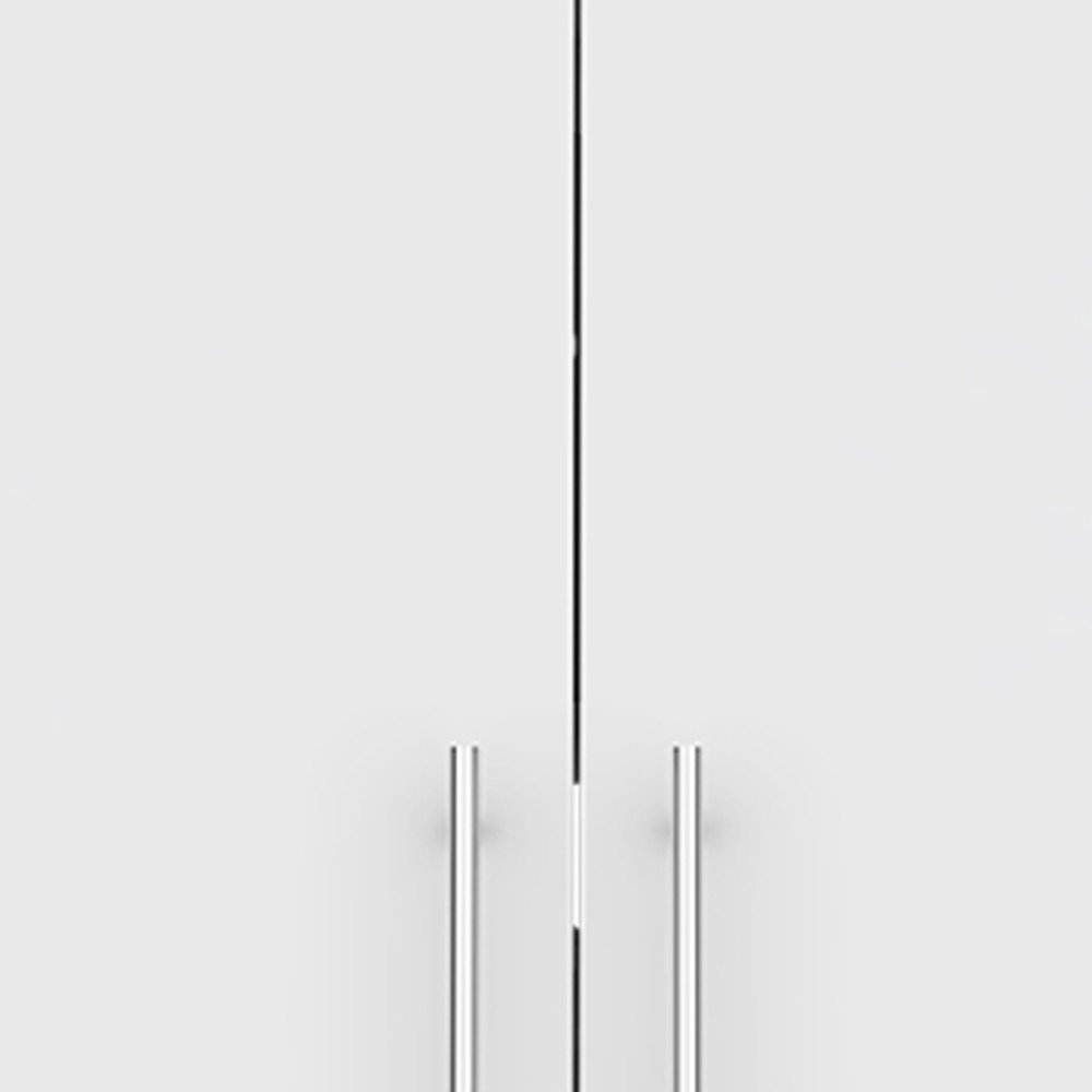 26" White Wood Wall Mounted Utlity Cabinet With Two Doors